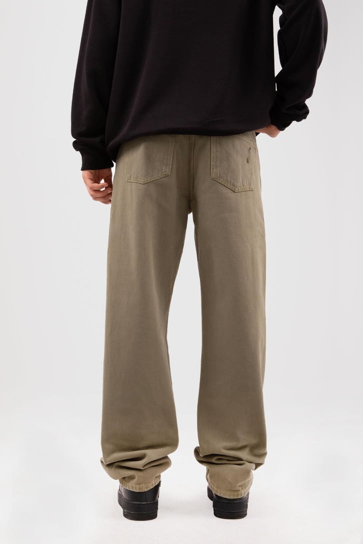 Ripped Yeşil Baggy Pantolon