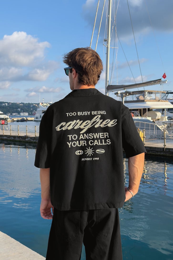 Riviera Boxy Camp-Collar Shirt