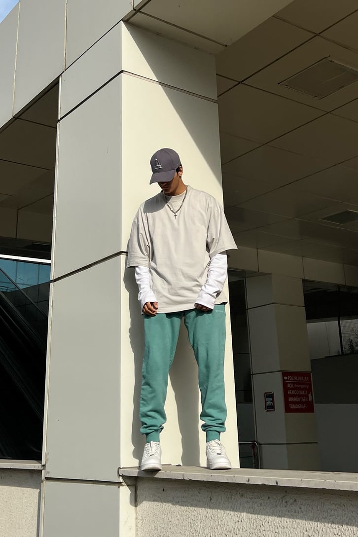Rv Basic Yeşil Jogger Eşofman Altı