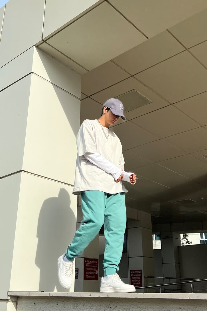 Rv Basic Yeşil Jogger Eşofman Altı