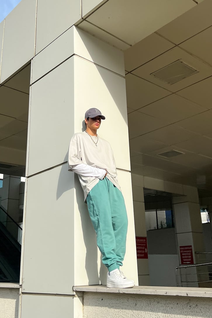 Rv Basic Yeşil Jogger Eşofman Altı