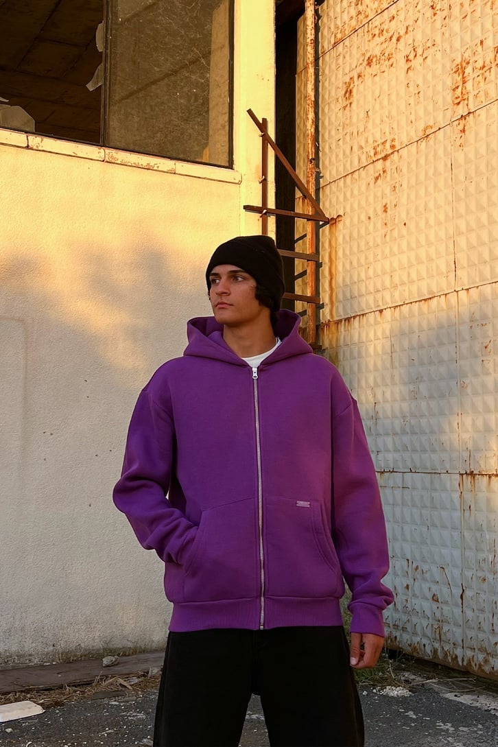 Rv Basic Zip Mor Oversize Sweatshirt