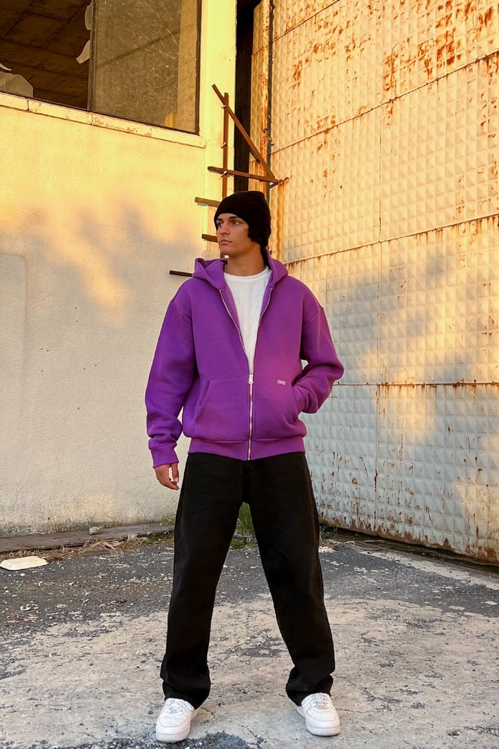 Rv Basic Zip Mor Oversize Sweatshirt