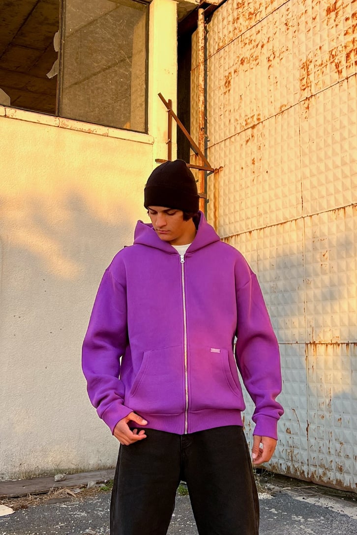 Rv Basic Zip Mor Oversize Sweatshirt