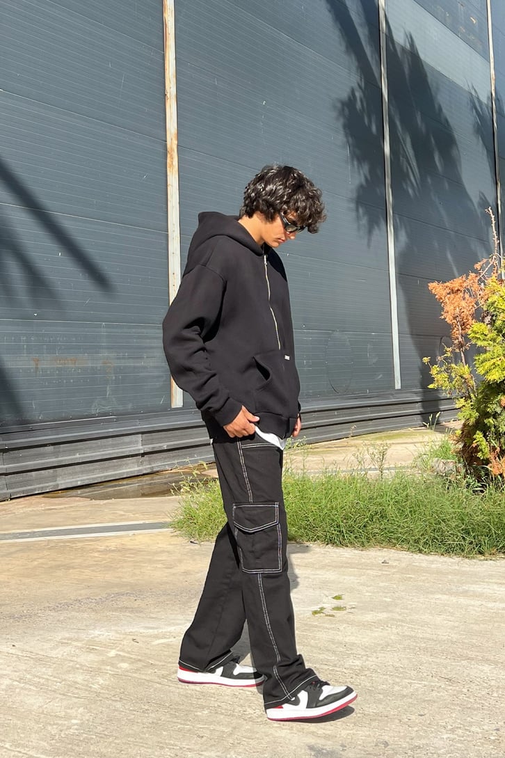 Rv Basic Zip Oversize Sweatshirt