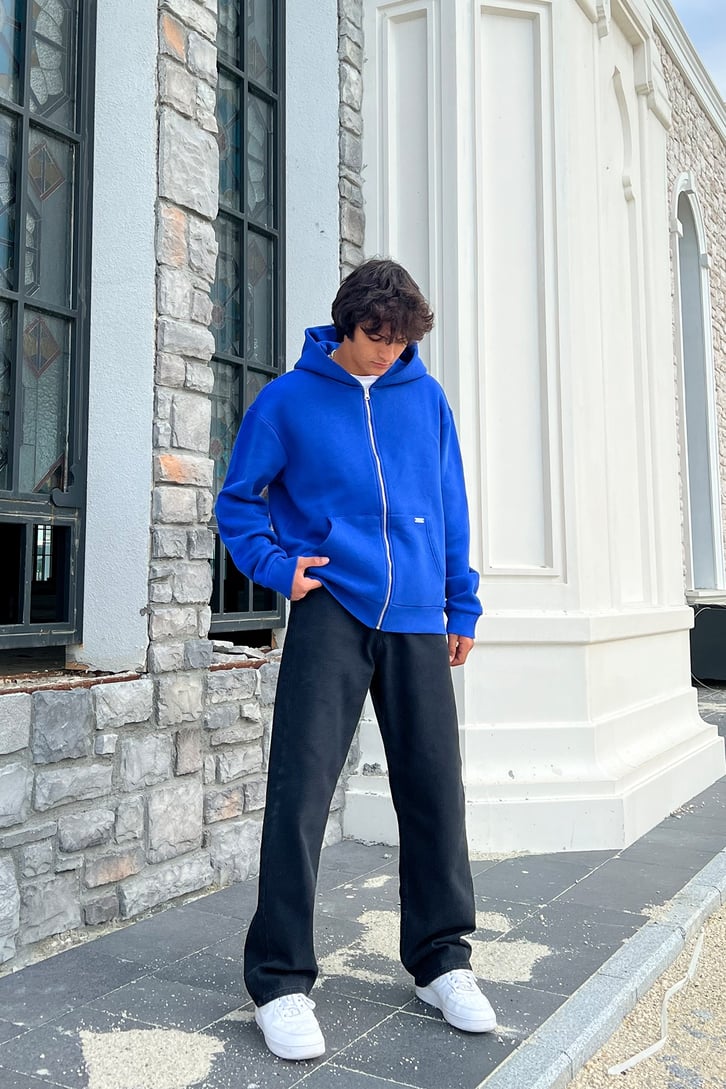 Rv Basic Zip Oversize Sweatshirt