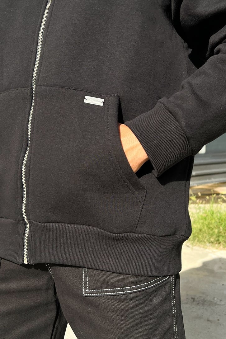 Rv Basic Zip Oversize Sweatshirt