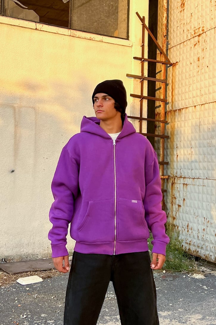 Rv Basic Zip Oversize Sweatshirt