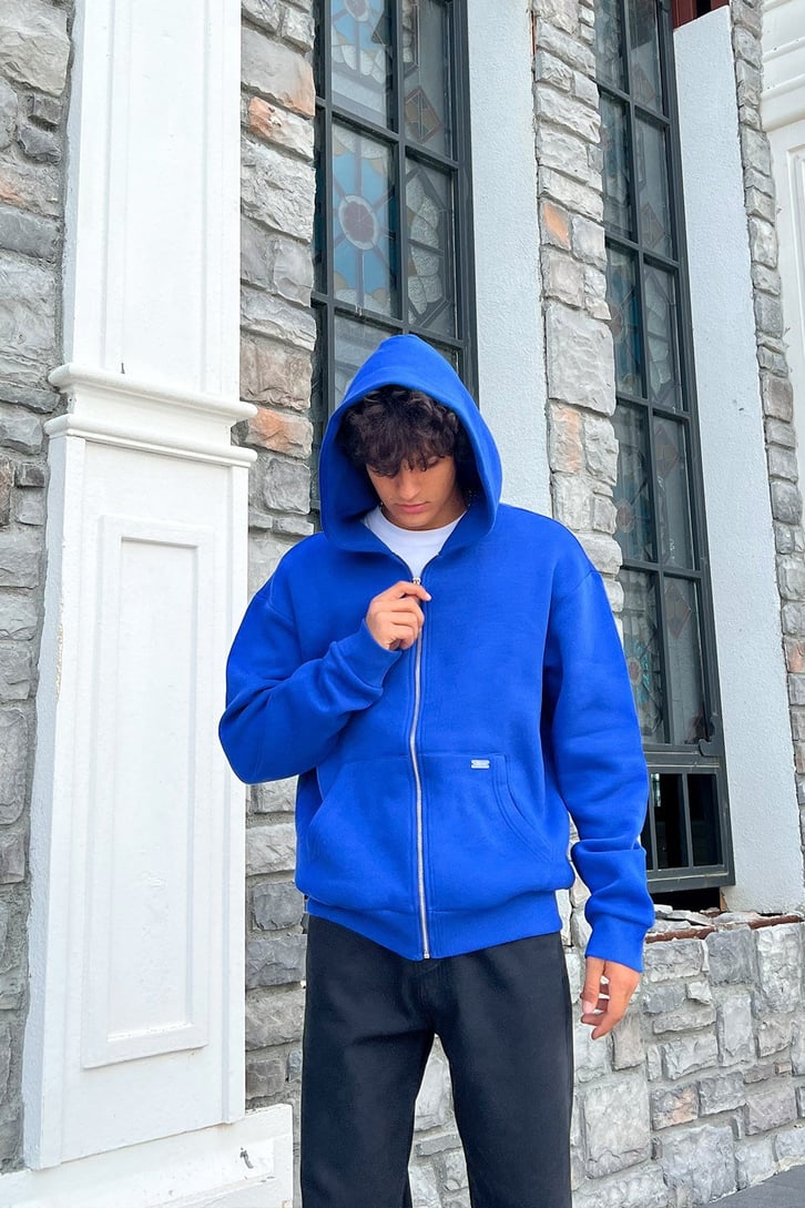 Rv Basic Zip Oversize Sweatshirt