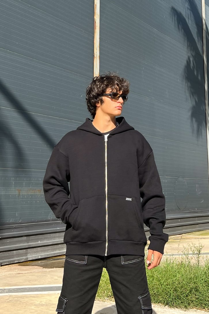Rv Basic Zip Oversize Sweatshirt