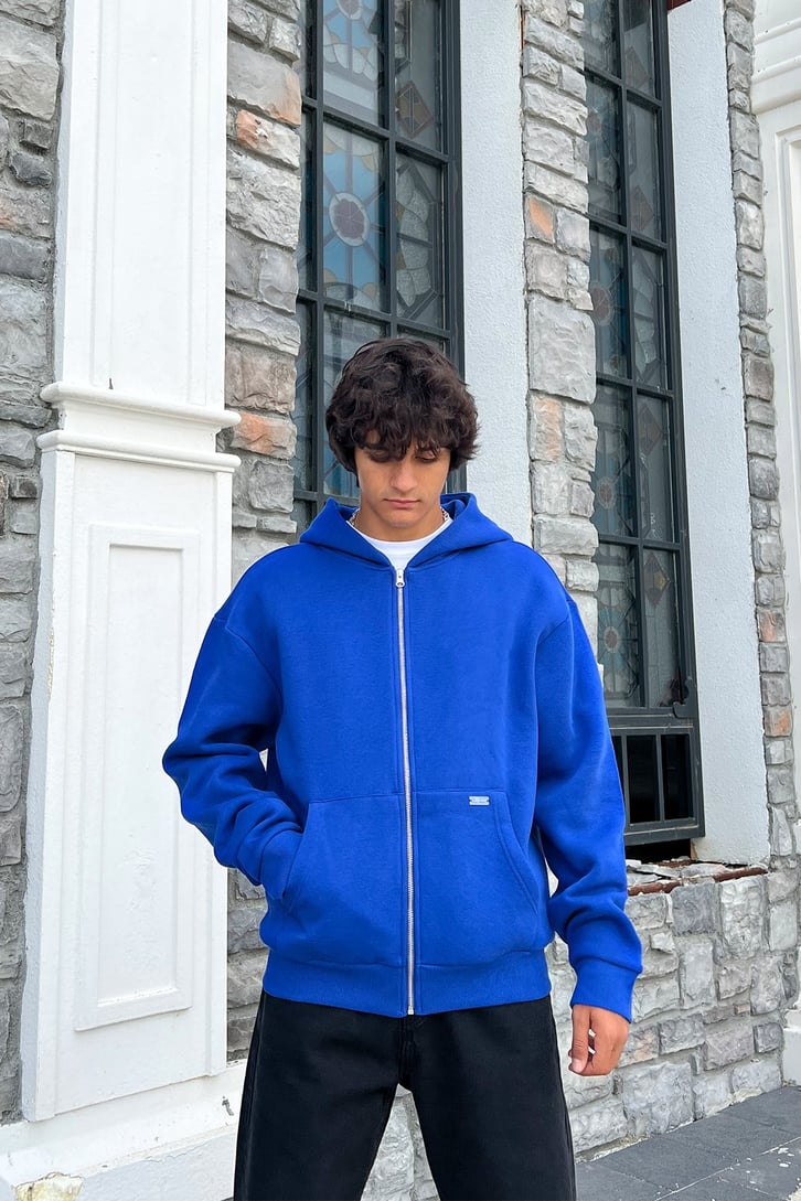 Rv Basic Zip Oversize Sweatshirt