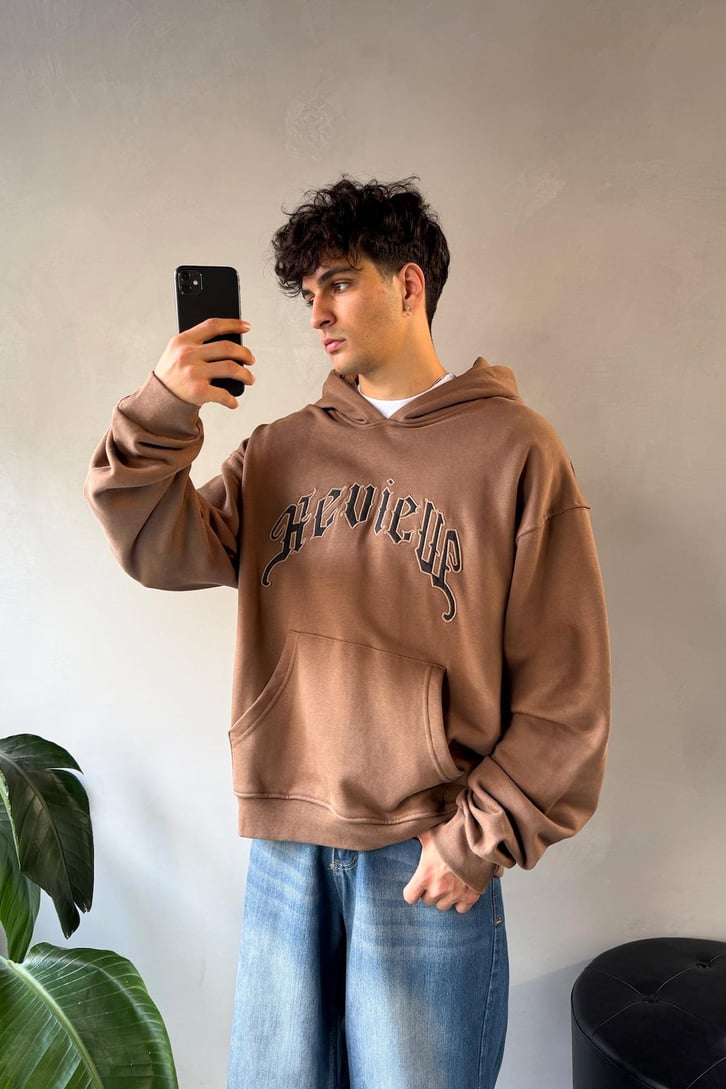 Rw Nakışlı Oversize Hoodie