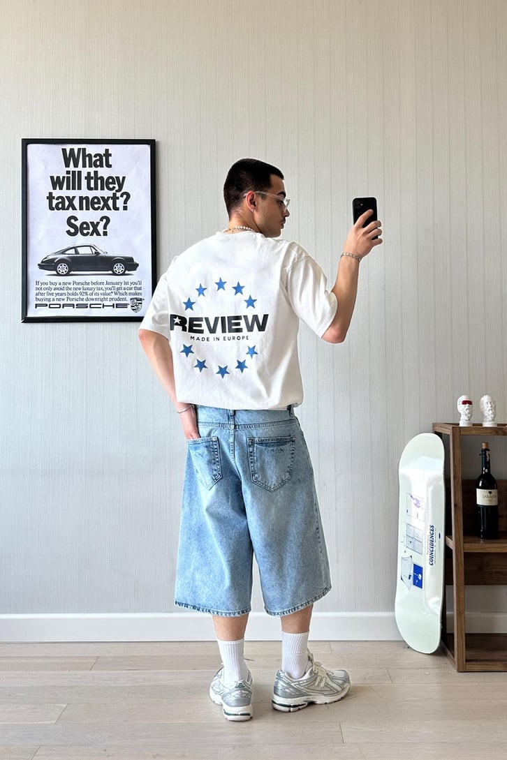 RW Union Baskılı Oversize Tişört