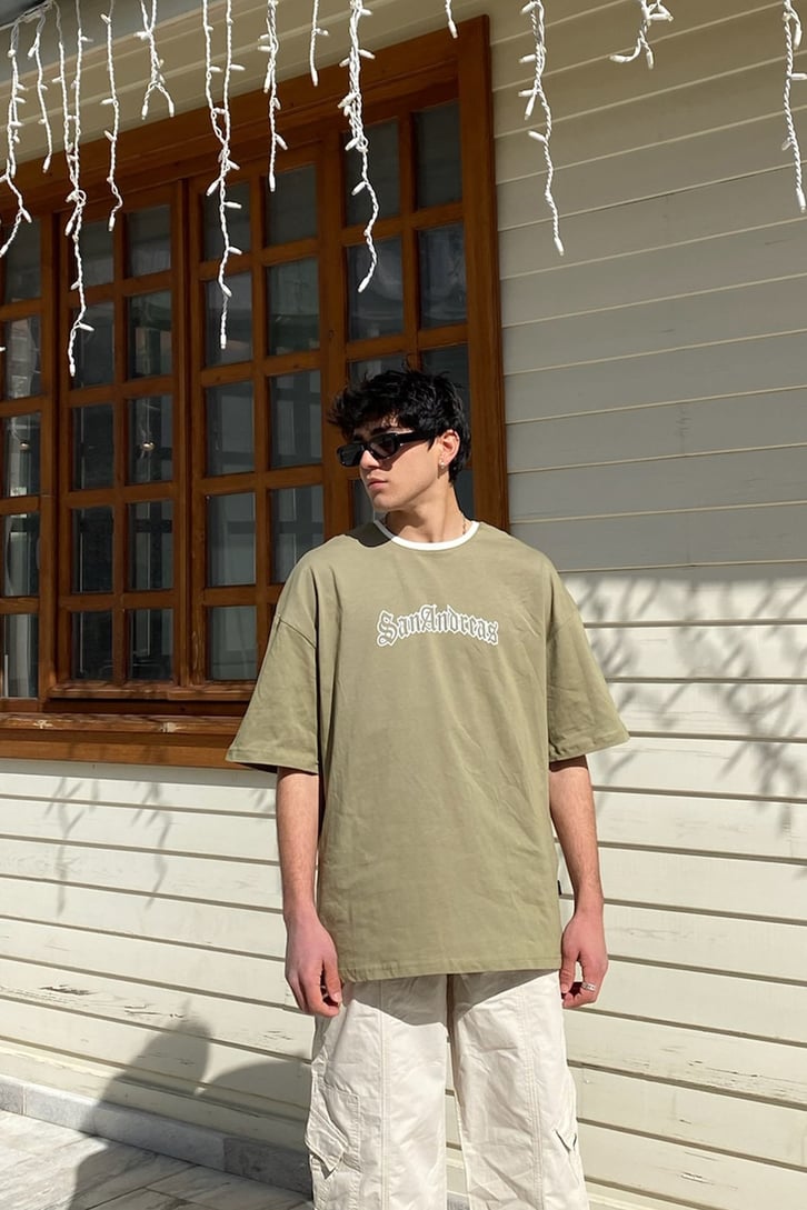 S.A City Oversize Khaki Tshirt