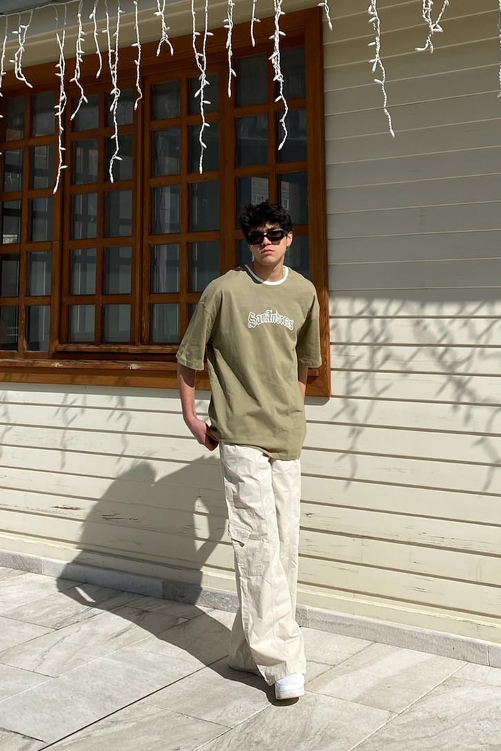 S.A City Oversize Khaki Tshirt