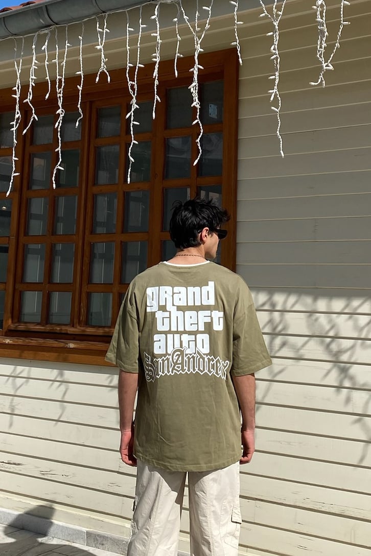 S.A City Oversize Khaki Tshirt