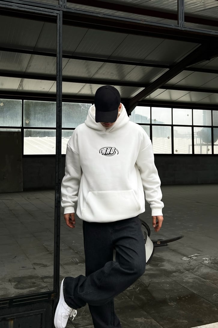 Sacred Sırt Baskılı Overesize Hoodie