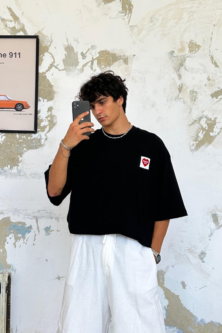 Sample Wıp Nakışlı Oversize Tişört