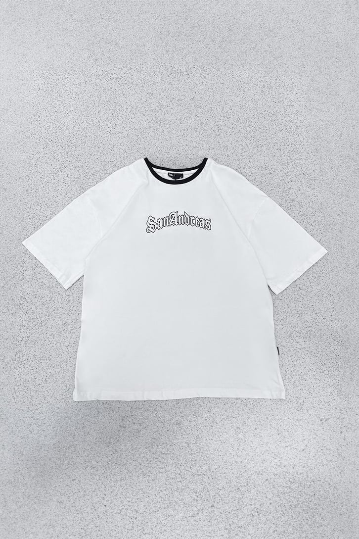 San Andreas Printed Oversize Tişört