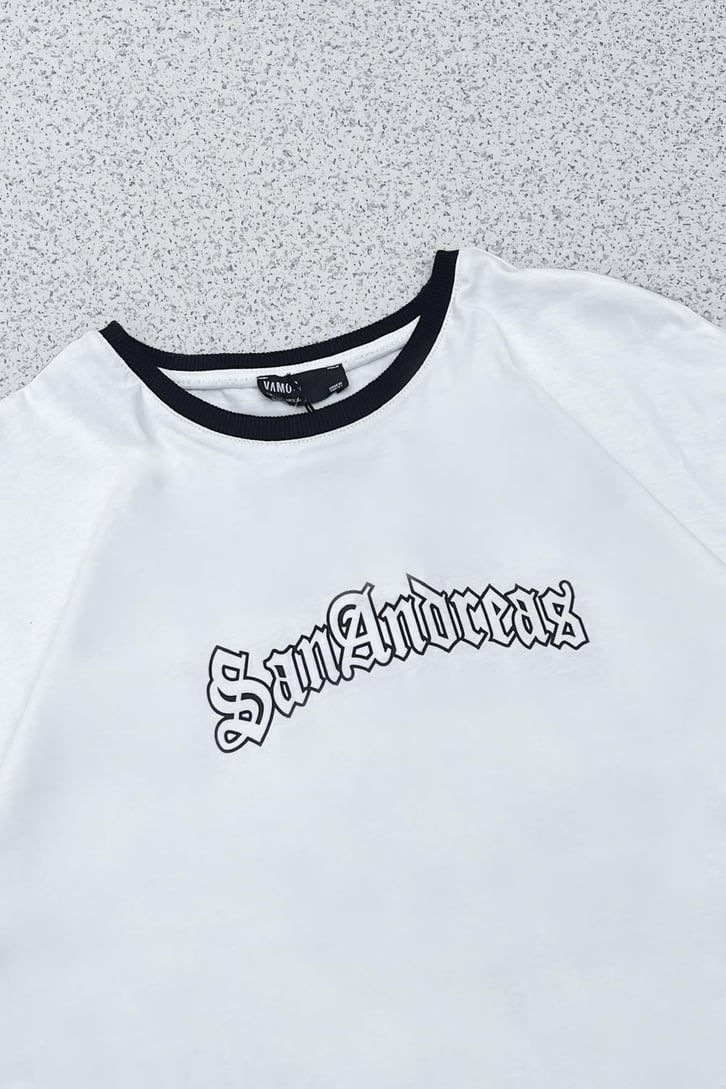 San Andreas Printed Oversize Tişört