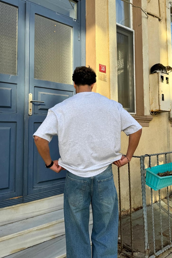 San Diego Baskılı Oversize Tişört