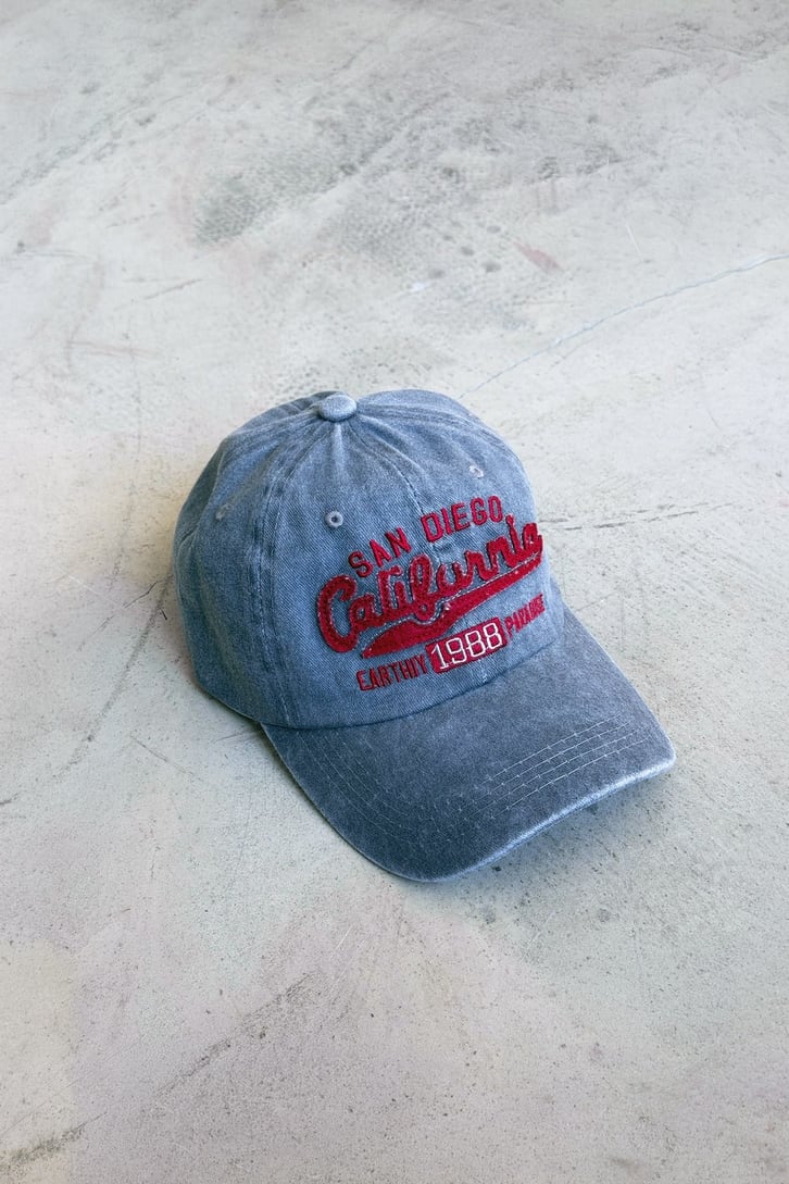 San Diego California Nakışlı Vintage Şapka