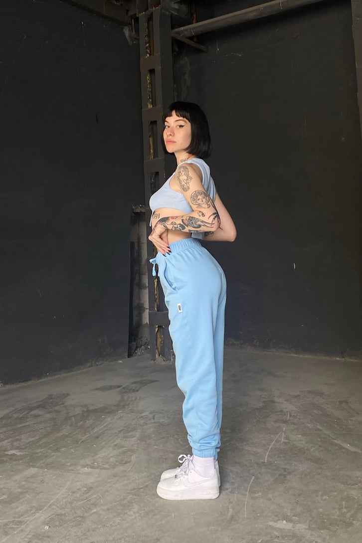Sassy Angel Nakışlı Siyah Crop