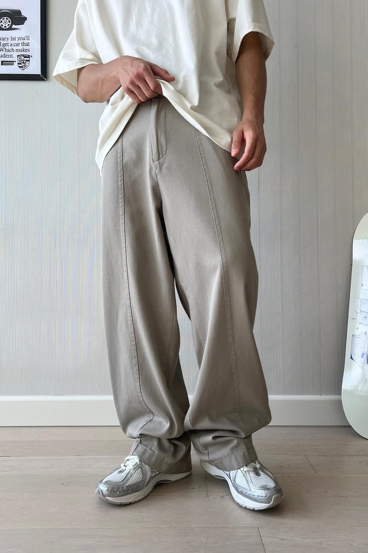 Seam Line Gabardin Pantolon