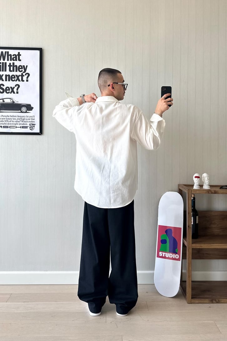 Seam Line Gabardin Pantolon