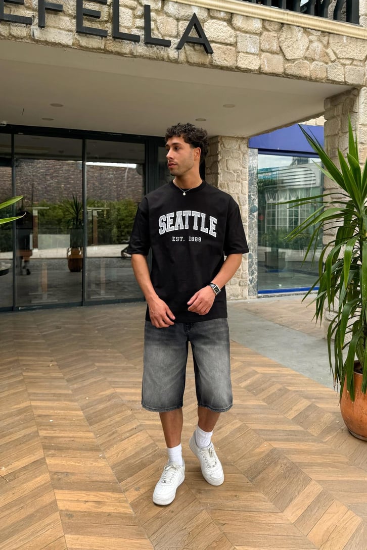 Seattle Nakışlı Tişört