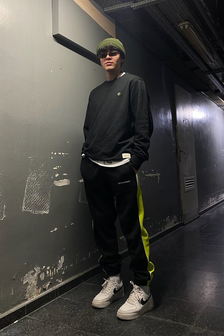 Şerit Detay Oversize Sweatpant