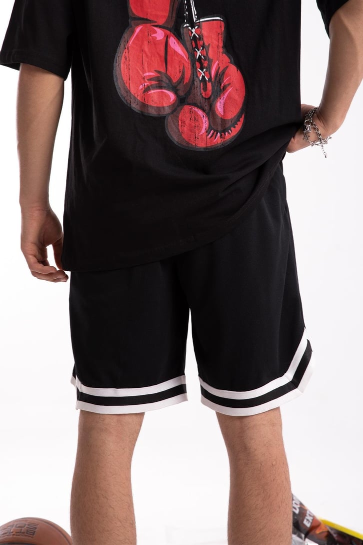Şerit Detaylı Basketbol Şort