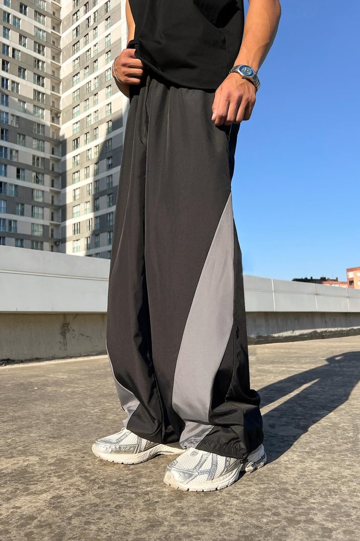 Şerit Geçiş Paraşüt Pantolon
