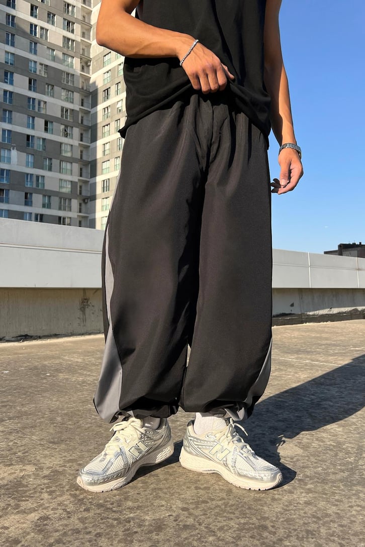 Şerit Geçiş Paraşüt Pantolon