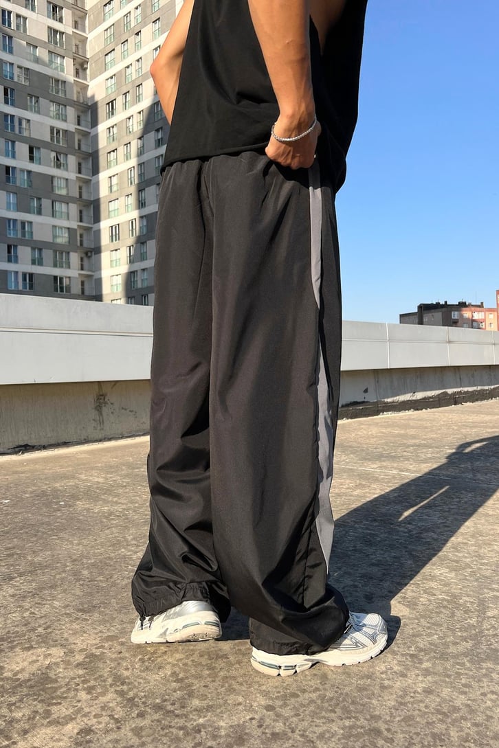 Şerit Geçiş Paraşüt Pantolon