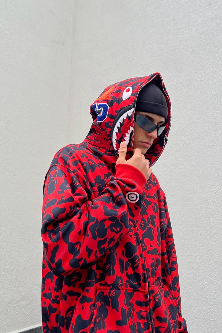 Shark Head Full Zip Hoodie