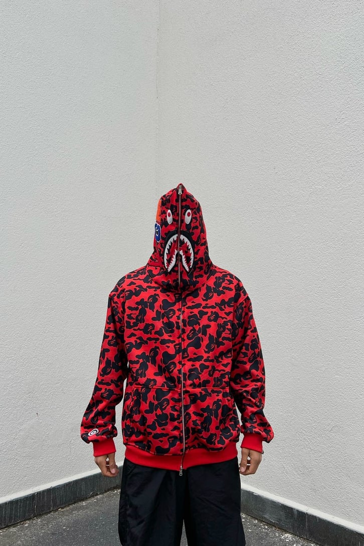 Shark Head Full Zip Hoodie
