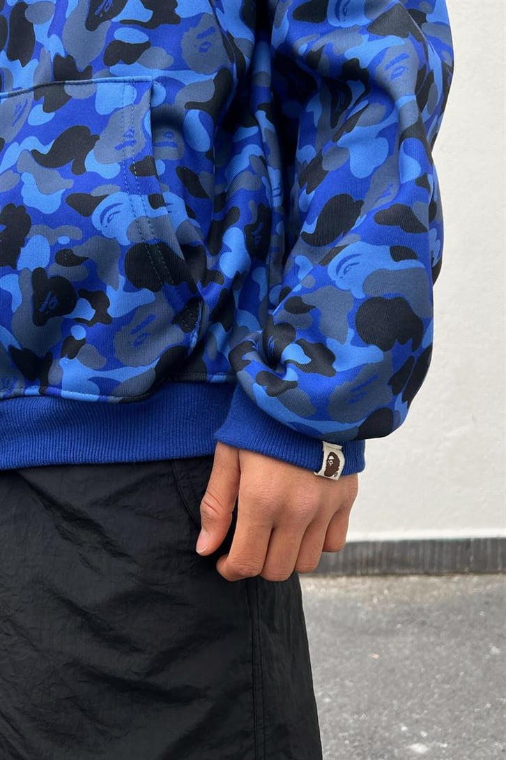Shark Head Full Zip Lacivert Hoodie