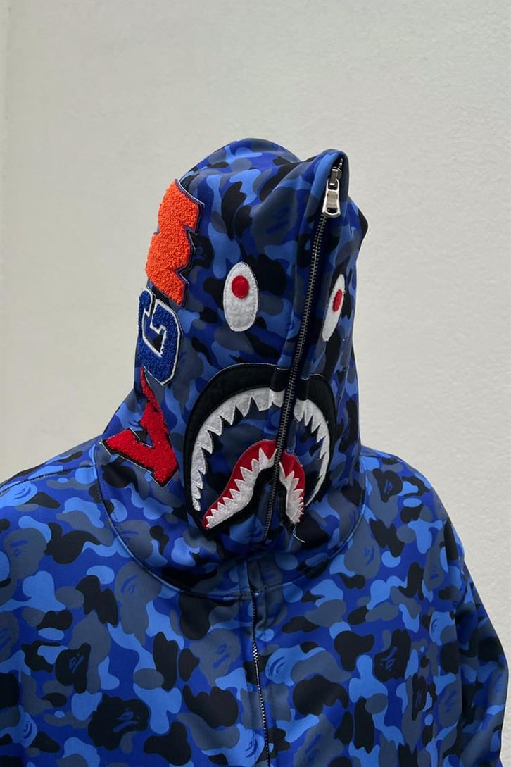 Shark Head Full Zip Lacivert Hoodie