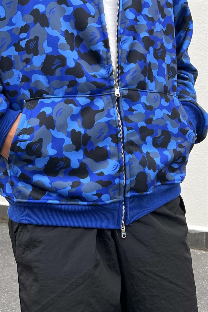Shark Head Full Zip Lacivert Hoodie