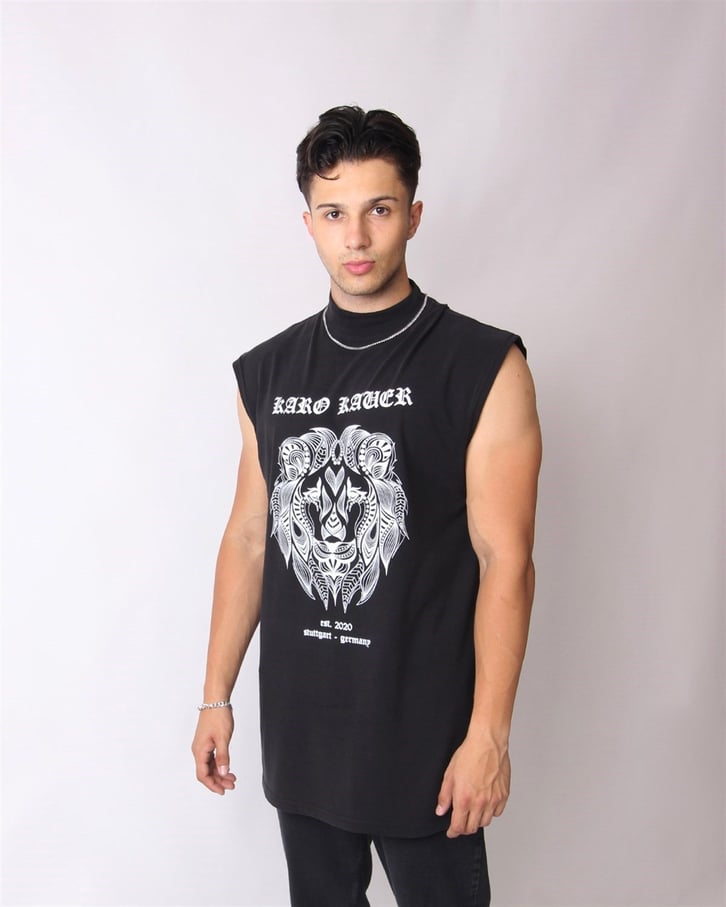 SIFIR KOL BASKILI TSHIRT