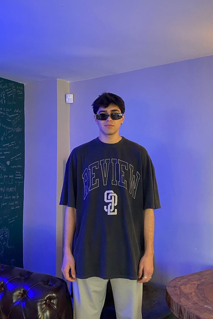 Since 92 Oversize Antrasit Tshrt