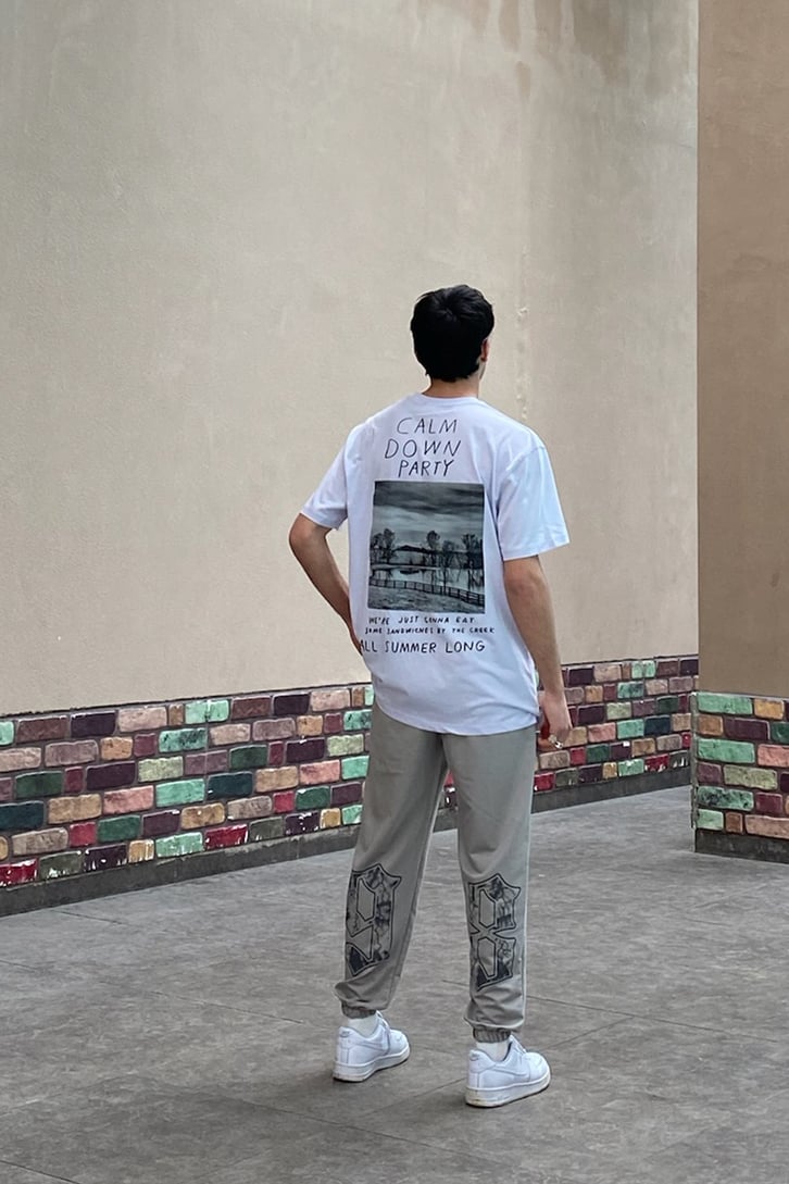 Since 98 Back Printed Oversize Sweatpant
