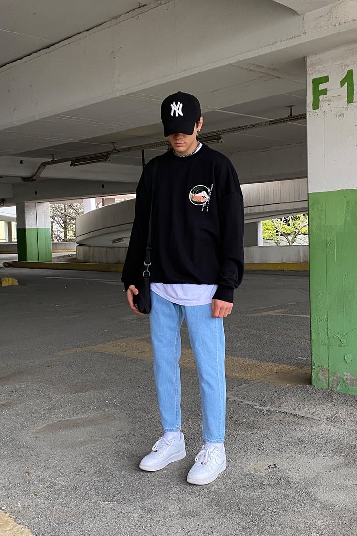 SİNGAPORE BASKILI OVERSIZE SWEATSHIRT