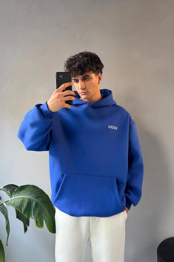 Sırt Baskılı Oversize Hoodie