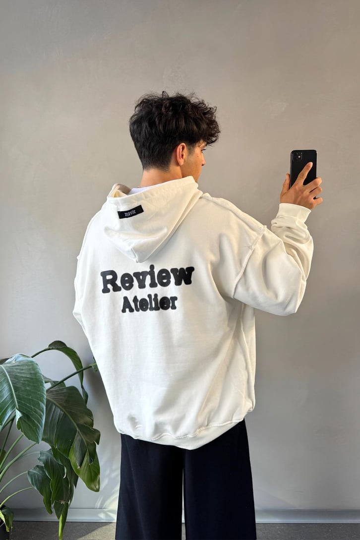 Sırt Baskılı Oversize Hoodie