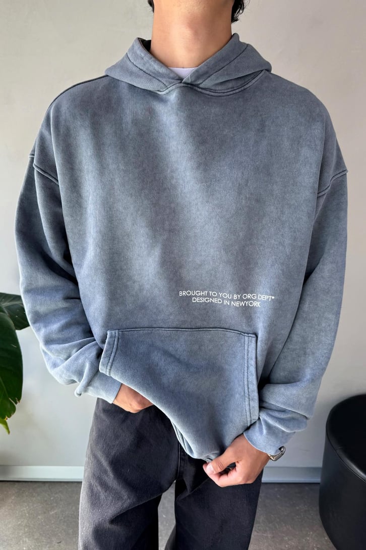 Sırt Original Studio Baskılı Oversize Hoodie