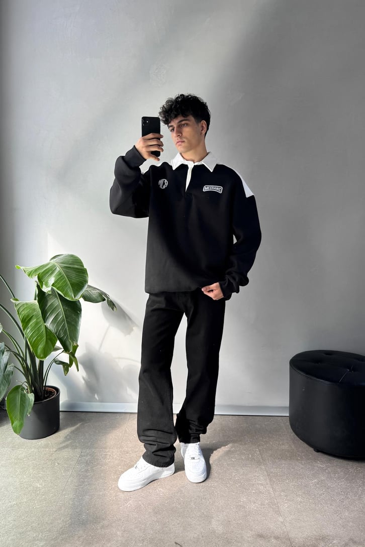 Sırt Passion Baskılı Oversize Sweatshirt