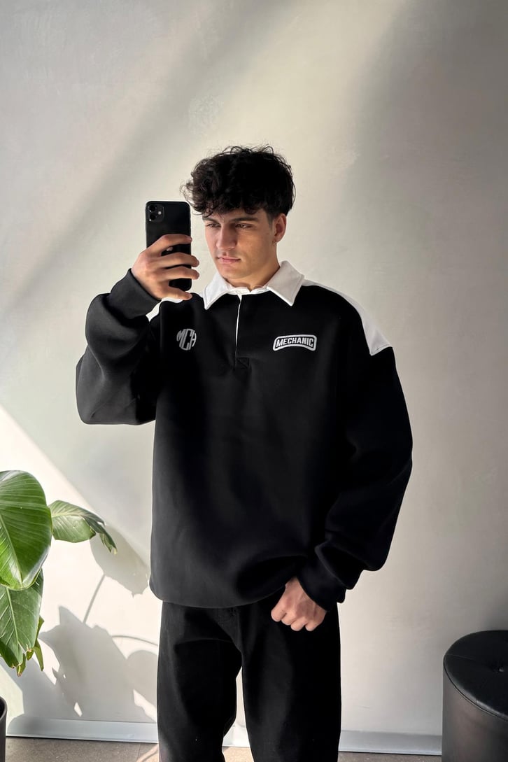Sırt Passion Baskılı Oversize Sweatshirt