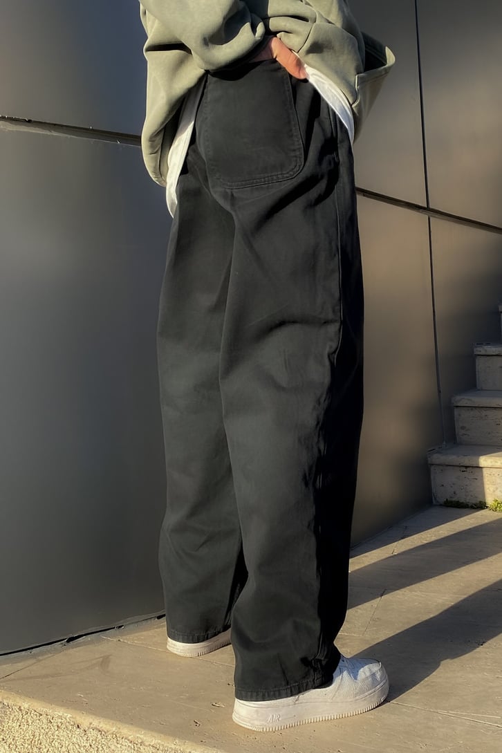 Siyah Basic Baggy Pant